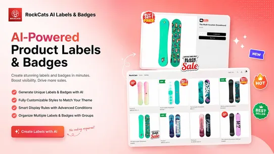 RockCats AI Labels &amp; Badges screenshot