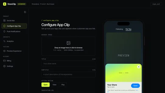 StoreClip screenshot