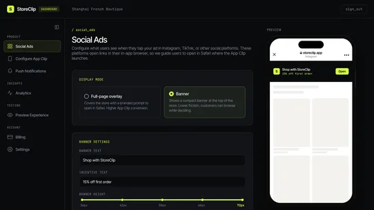 StoreClip screenshot