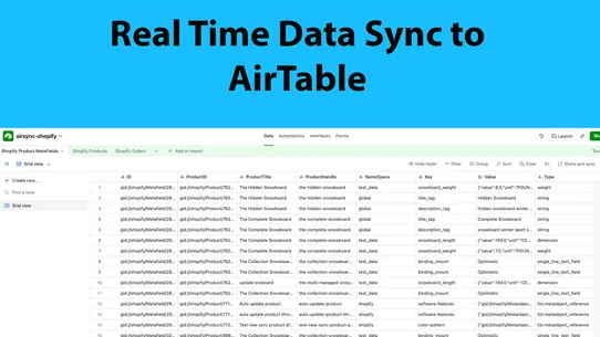 SyncAir Instant Airtable Sync screenshot
