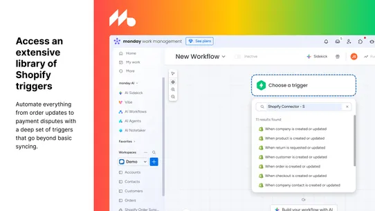 monday.com Connector screenshot