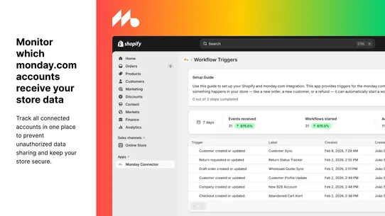 monday.com Connector screenshot