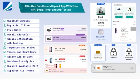 COVA Bundles and Upsell screenshot