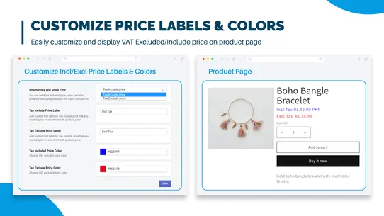 Extendons VAT Dual Pricing screenshot