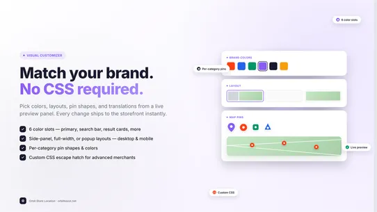 Orbit ‑ Store Locator screenshot