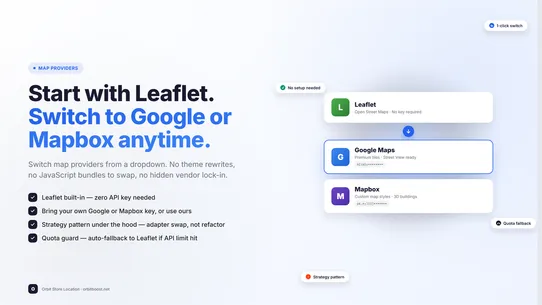 Orbit ‑ Store Locator screenshot