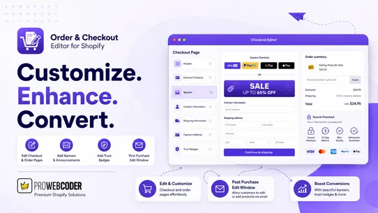 PWC : Order &amp; Checkout Editor screenshot