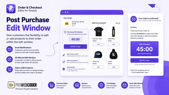 PWC : Order &amp; Checkout Editor screenshot