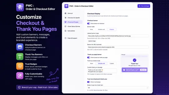PWC : Order &amp; Checkout Editor screenshot