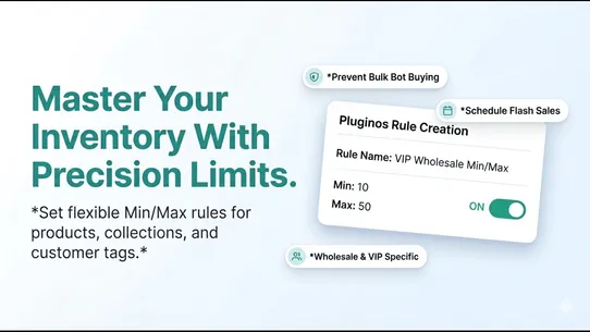 Pluginos‑Order Quantity Limits screenshot