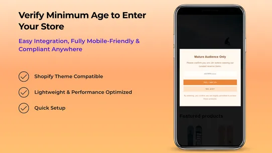 Jet Age Verification Popup 18+ screenshot