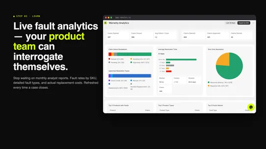 Resolvi ‑ Warranty Management screenshot