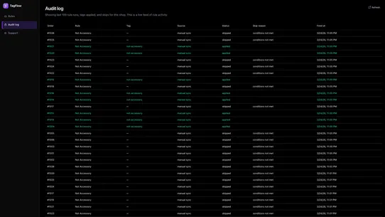 TagFlow — Auto Tag Orders screenshot
