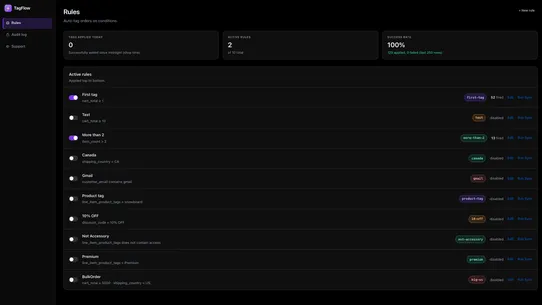 TagFlow — Auto Tag Orders screenshot