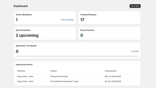 DateCue: Metafield Automation screenshot