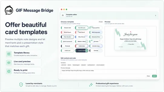 Qurve: Gift Message Bridge screenshot