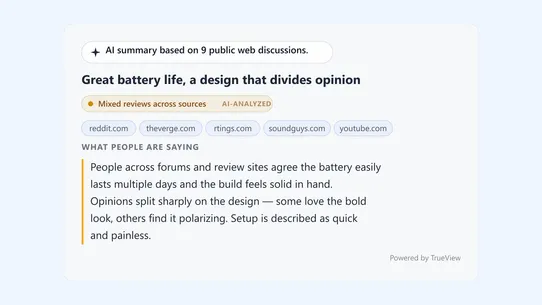 TrueView screenshot