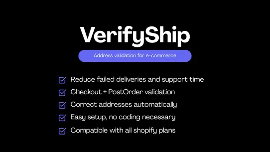 VerifyShip ‑ Address Validator screenshot