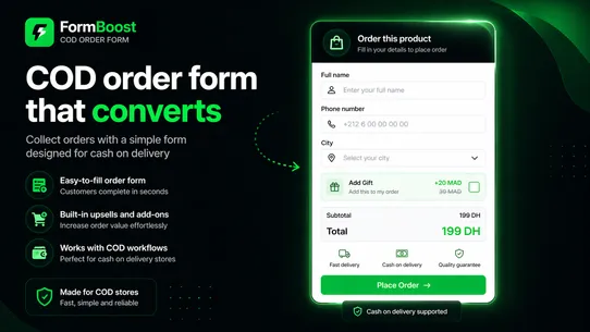 FormBoost COD Form &amp; Upsell screenshot