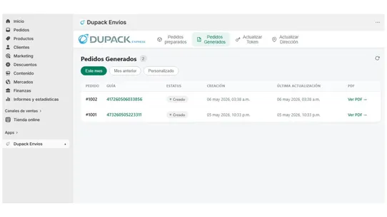 Dupack Express screenshot