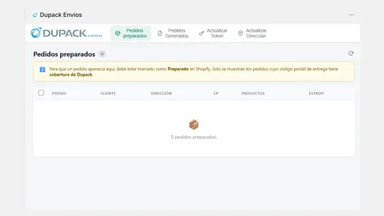 Dupack Express screenshot