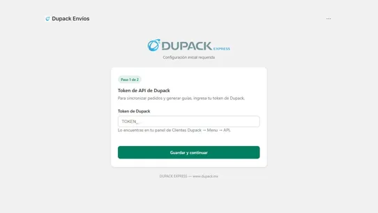 Dupack Express screenshot