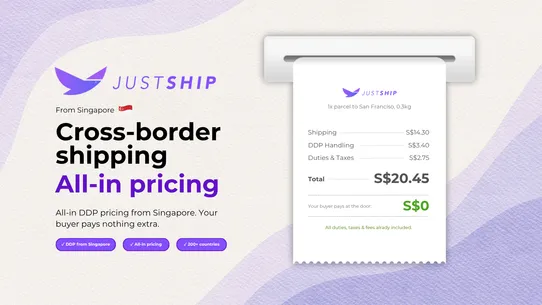 JustShip screenshot
