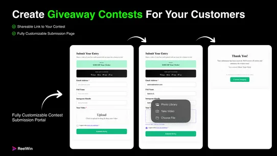 ReelWin: UGC Video Contests screenshot