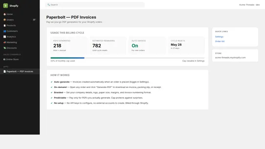 Paperbolt screenshot