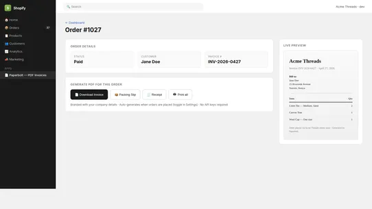 Paperbolt screenshot