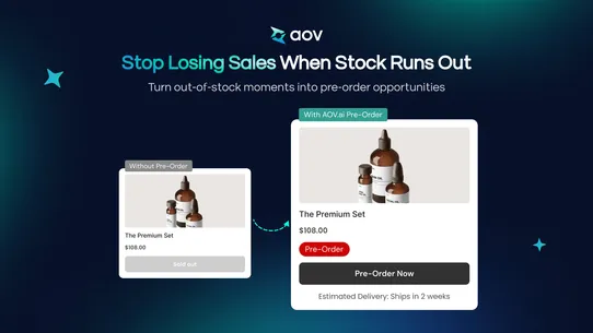 AOV.ai PreOrder Back in Stock screenshot