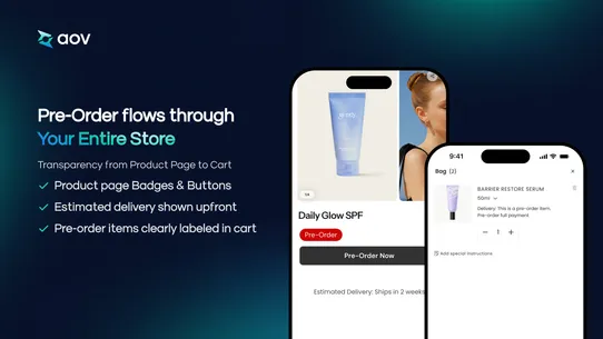 AOV.ai PreOrder Back in Stock screenshot