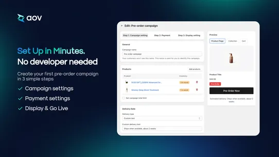 AOV.ai PreOrder Back in Stock screenshot