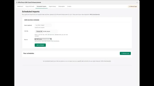 5P Gift Card Enhancement screenshot