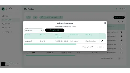 SendingBay eComm screenshot