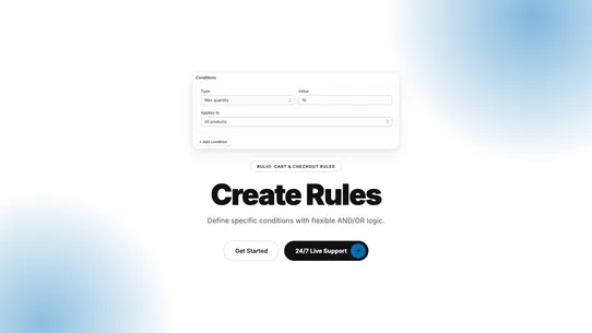 Rulio: Cart &amp; Checkout Rules screenshot