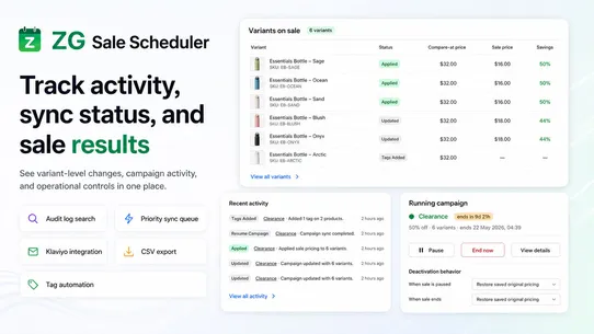 ZG Sale Scheduler screenshot
