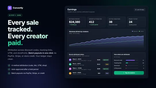 Convertly: Ambassador Commerce screenshot