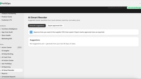 ProfitOps screenshot