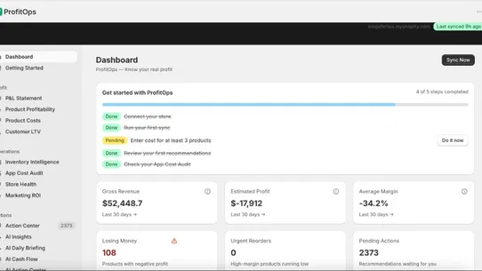 ProfitOps screenshot