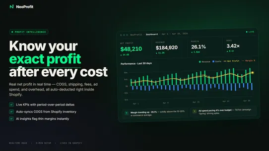 NeoProfit: AI Profit Tracker screenshot