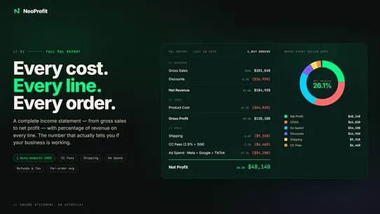NeoProfit: AI Profit Tracker screenshot