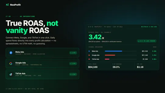 NeoProfit: AI Profit Tracker screenshot