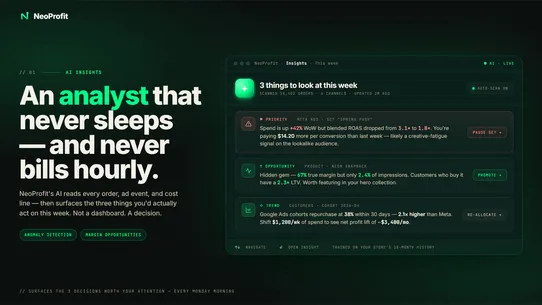NeoProfit: AI Profit Tracker screenshot