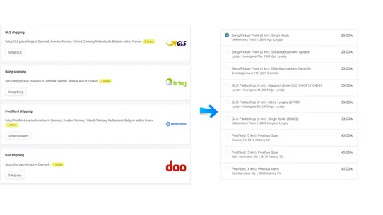 Nordic Shipping Options screenshot