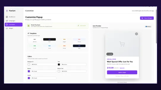FluxCart screenshot
