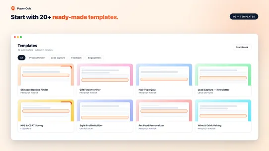 Poper Quiz: AI Product Finder screenshot