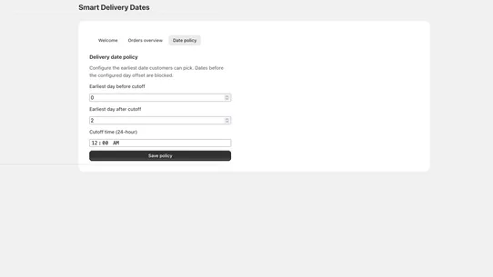 Smart Delivery Dates screenshot