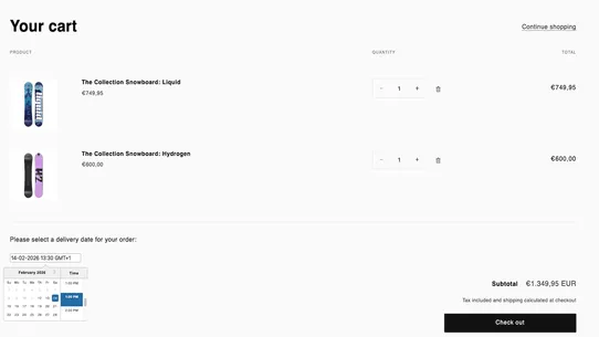 Smart Delivery Dates screenshot