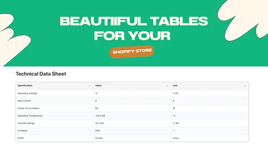 Table Pilot screenshot